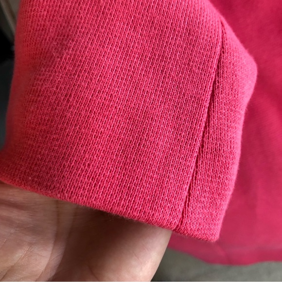 INC Long Full Zipper Lined Removable Hoodie With Fur Coral Pink Pockets Jacket M - Picture 10 of 13